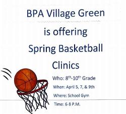 Spring Basketball Clinics